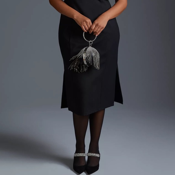 Anthropologie Maeve Pearl-Strap Midi Dress - Picture 14 of 16